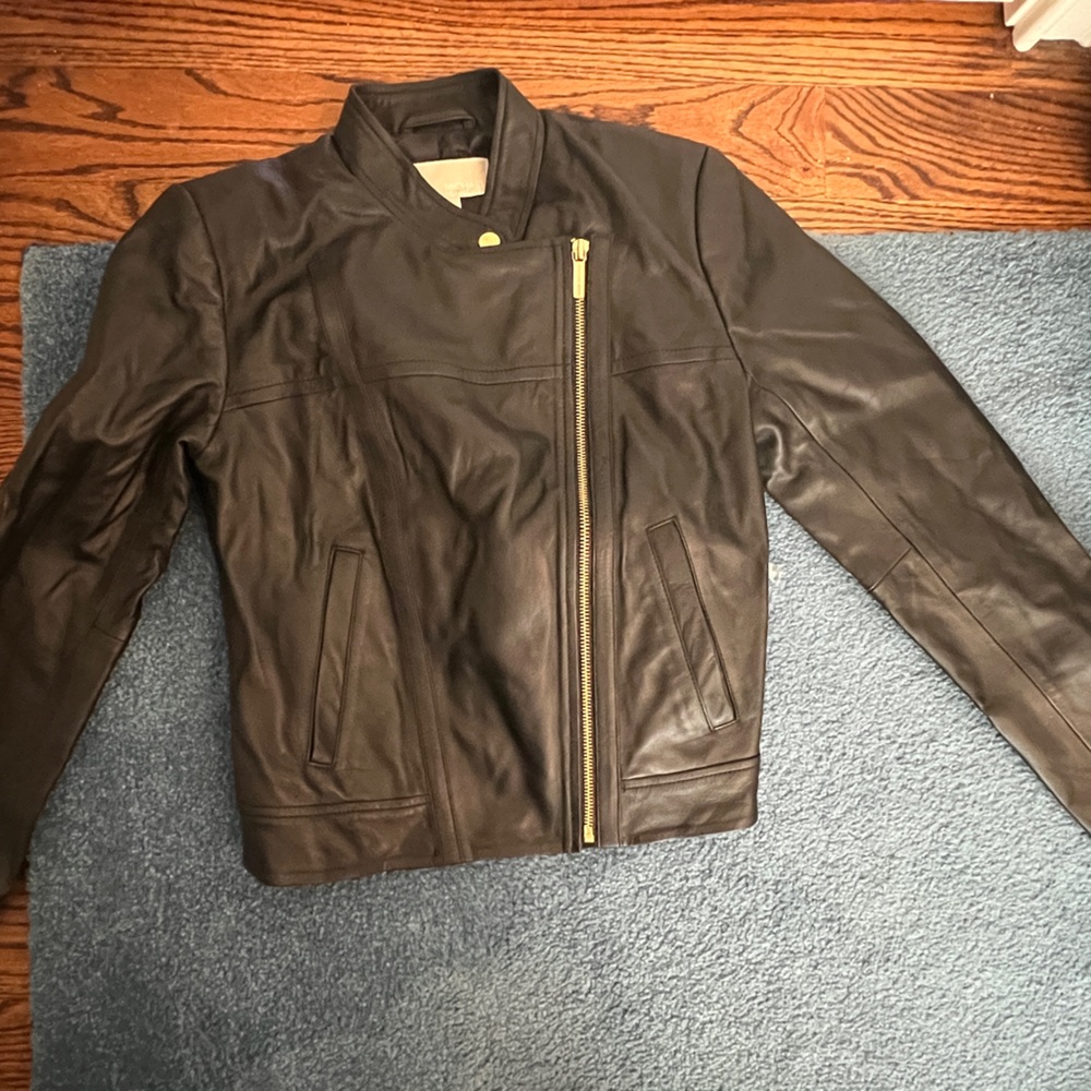 Micheal Kors leather Moro jacket